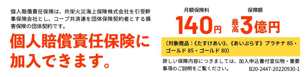 個人賠償責任保険